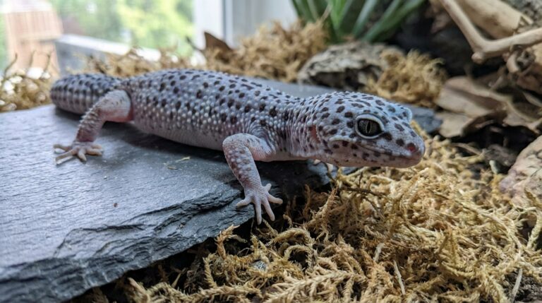 gecko léopard bleu - Image de couverture