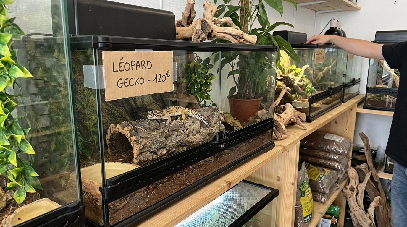 terrarium gecko léopard prix en situation réelle